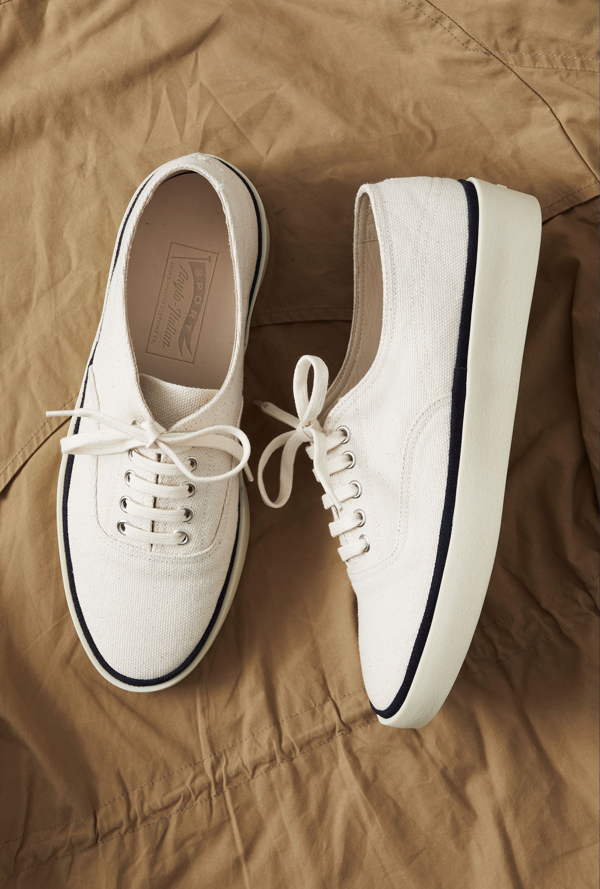 Deck Shoe Canvas Ecru