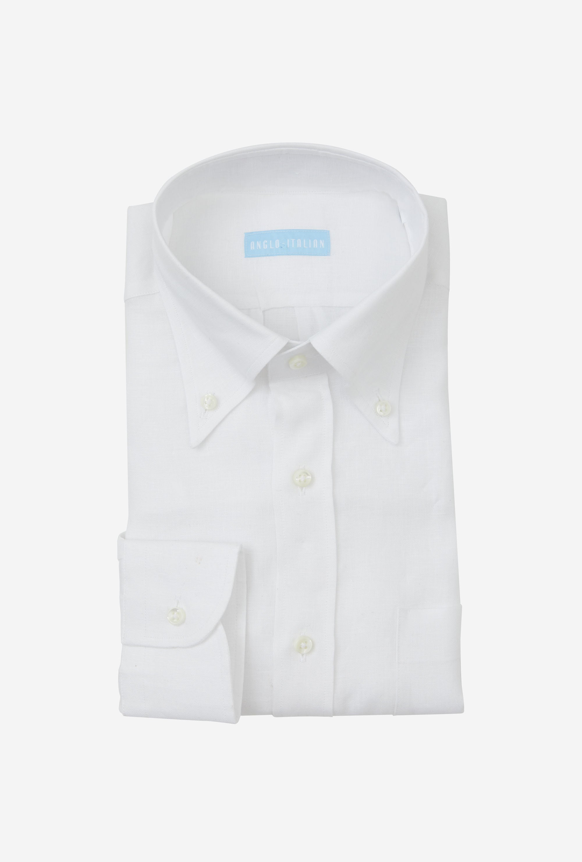Button Down Linen Shirt White