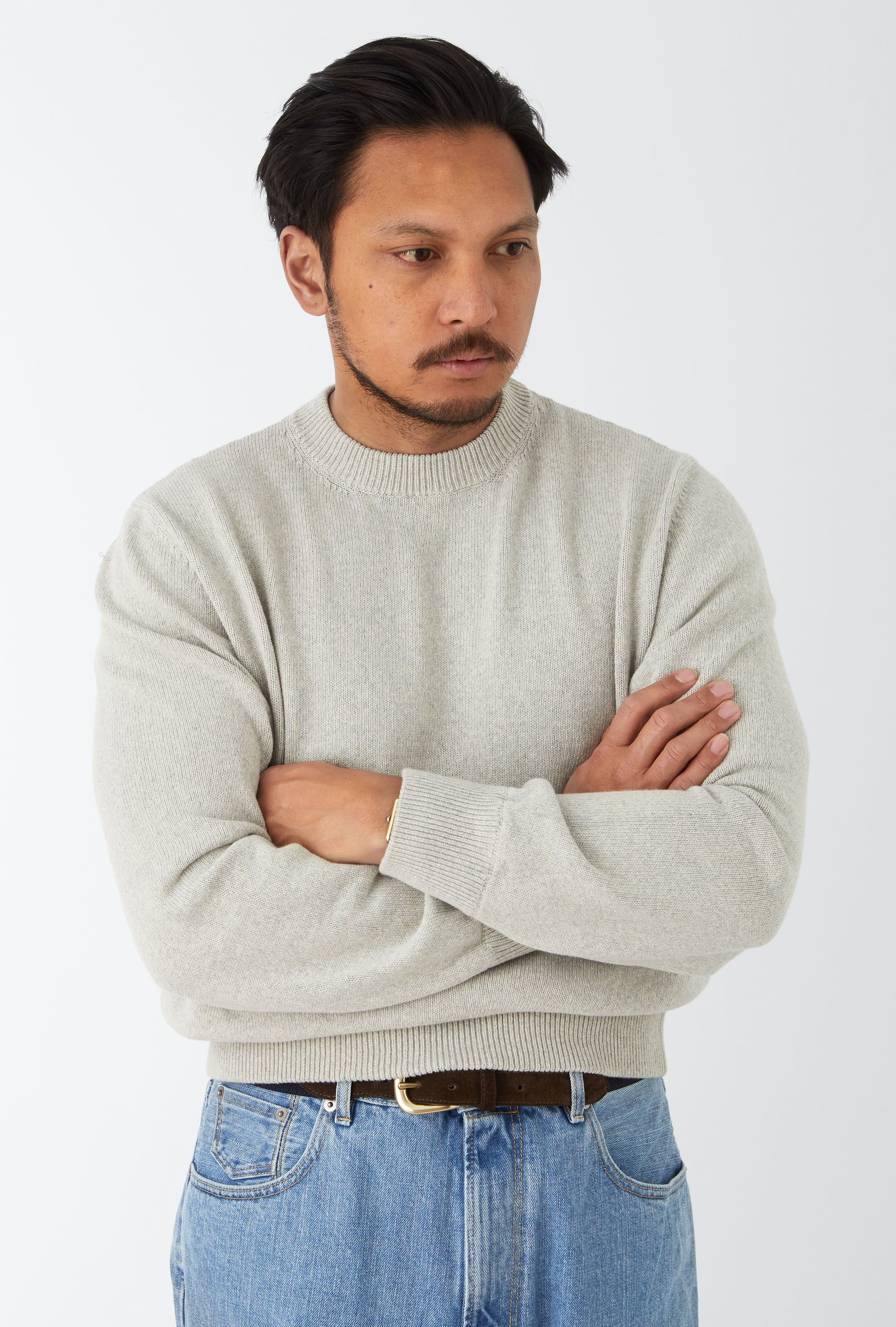 Crewneck Cotton Stone