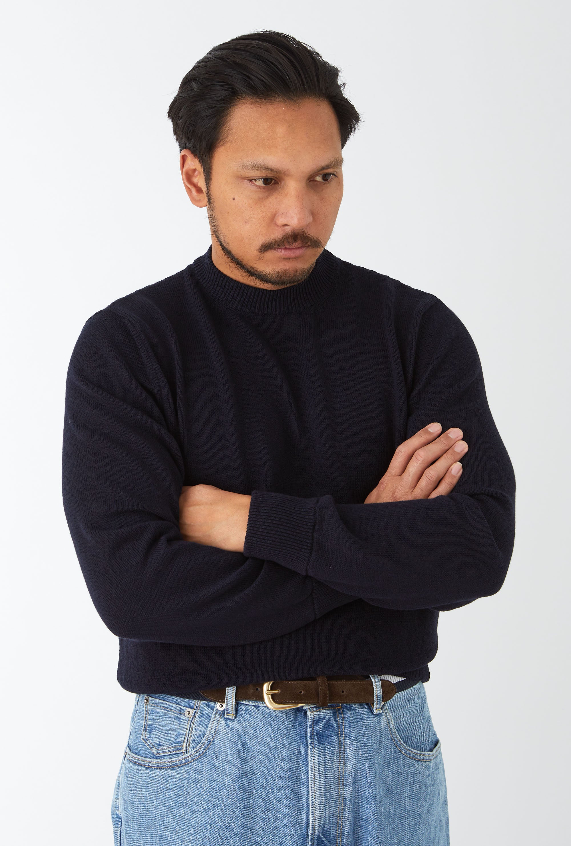 Crewneck Cotton Navy