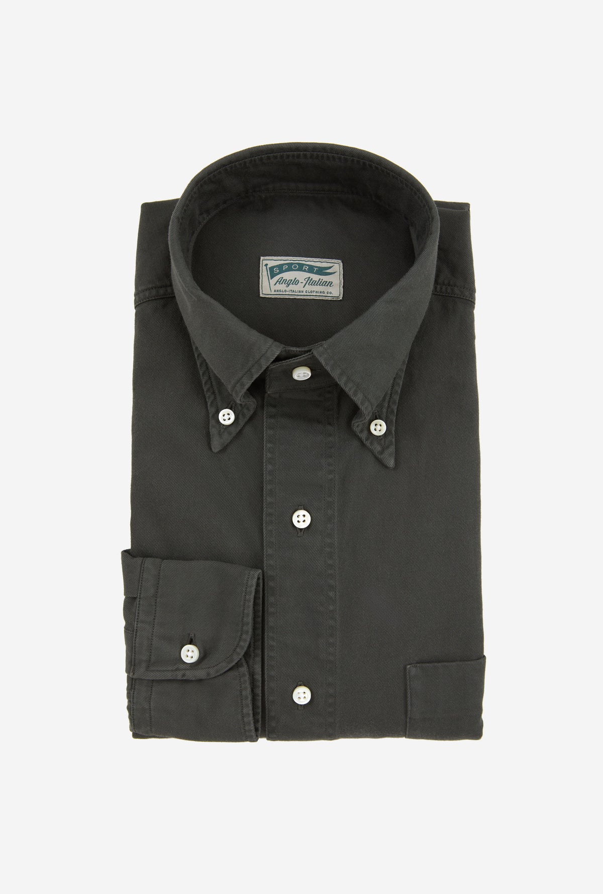 Grande Sport Shirt Garment Dye Forest