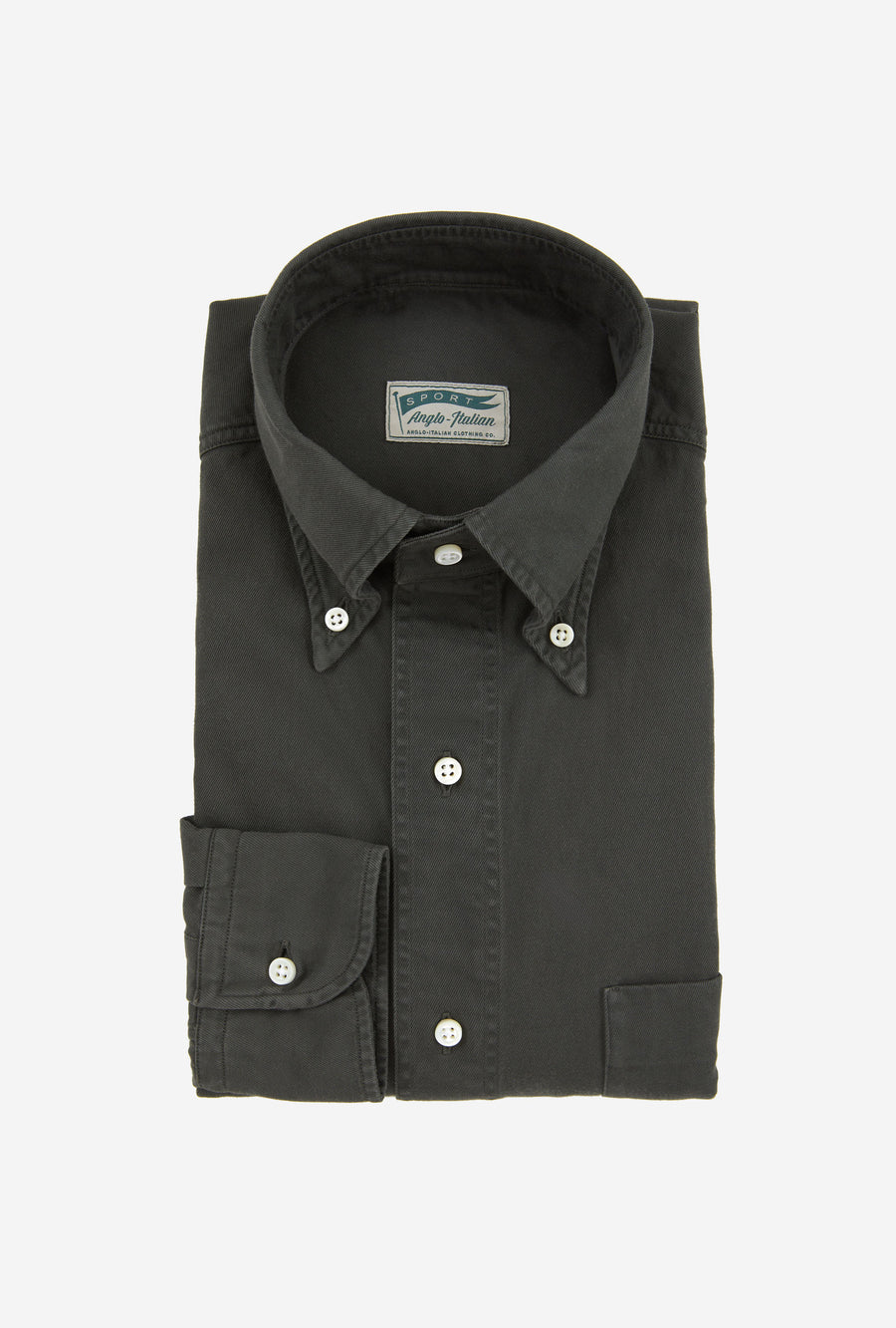 Grande Sport Shirt Garment Dye Forest