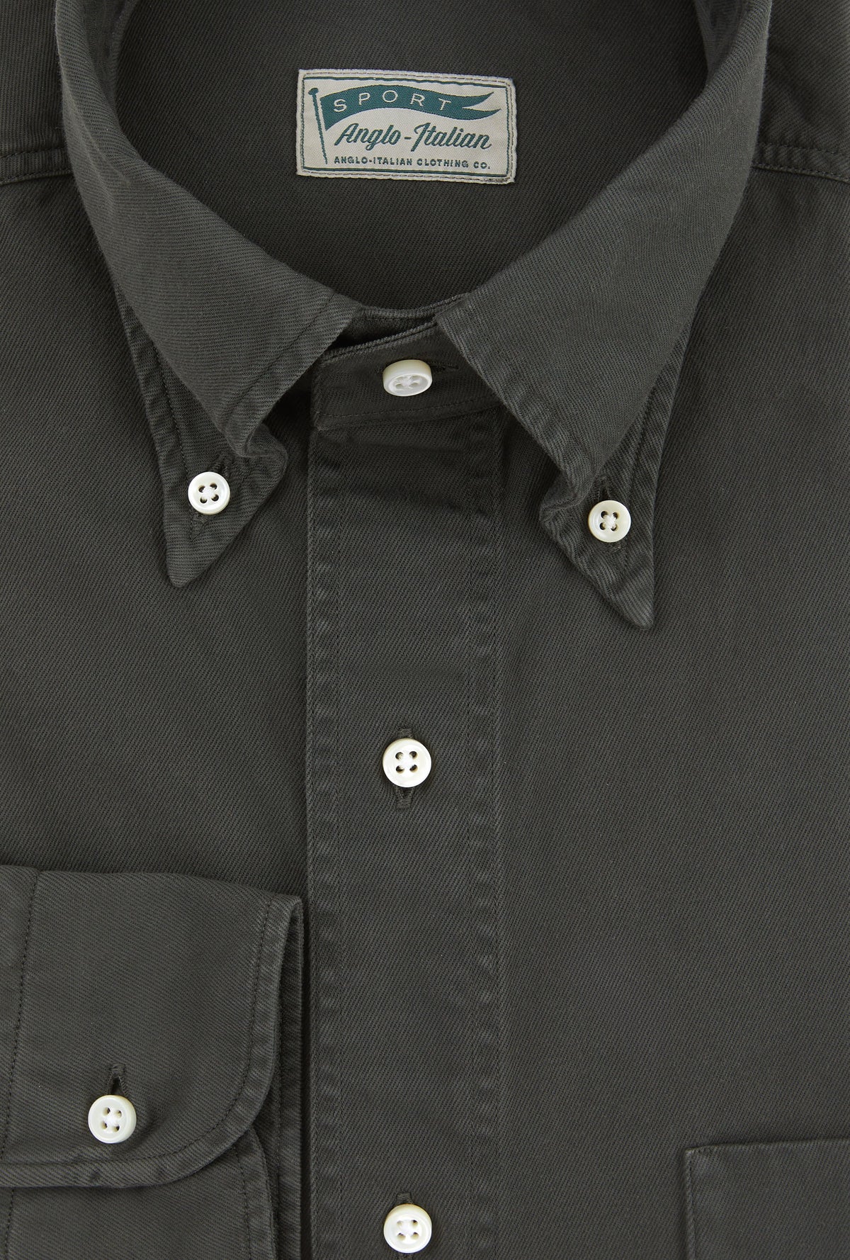 Grande Sport Shirt Garment Dye Forest