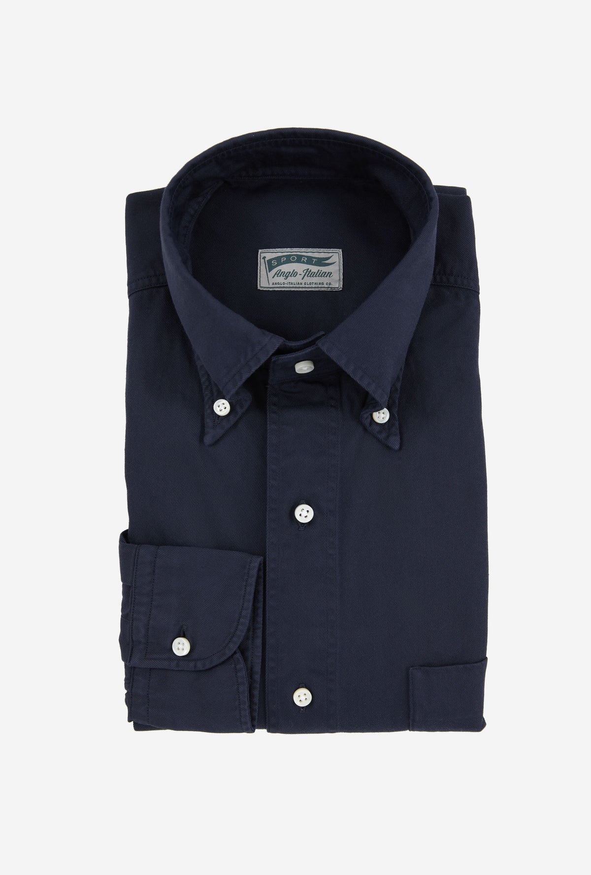 Grande Sport Shirt Garment Dye Navy