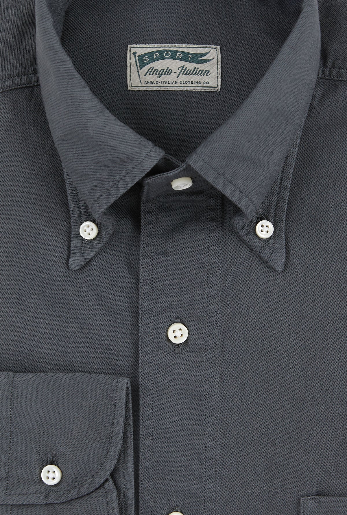 Grande Sport Shirt Garment Dye Steel
