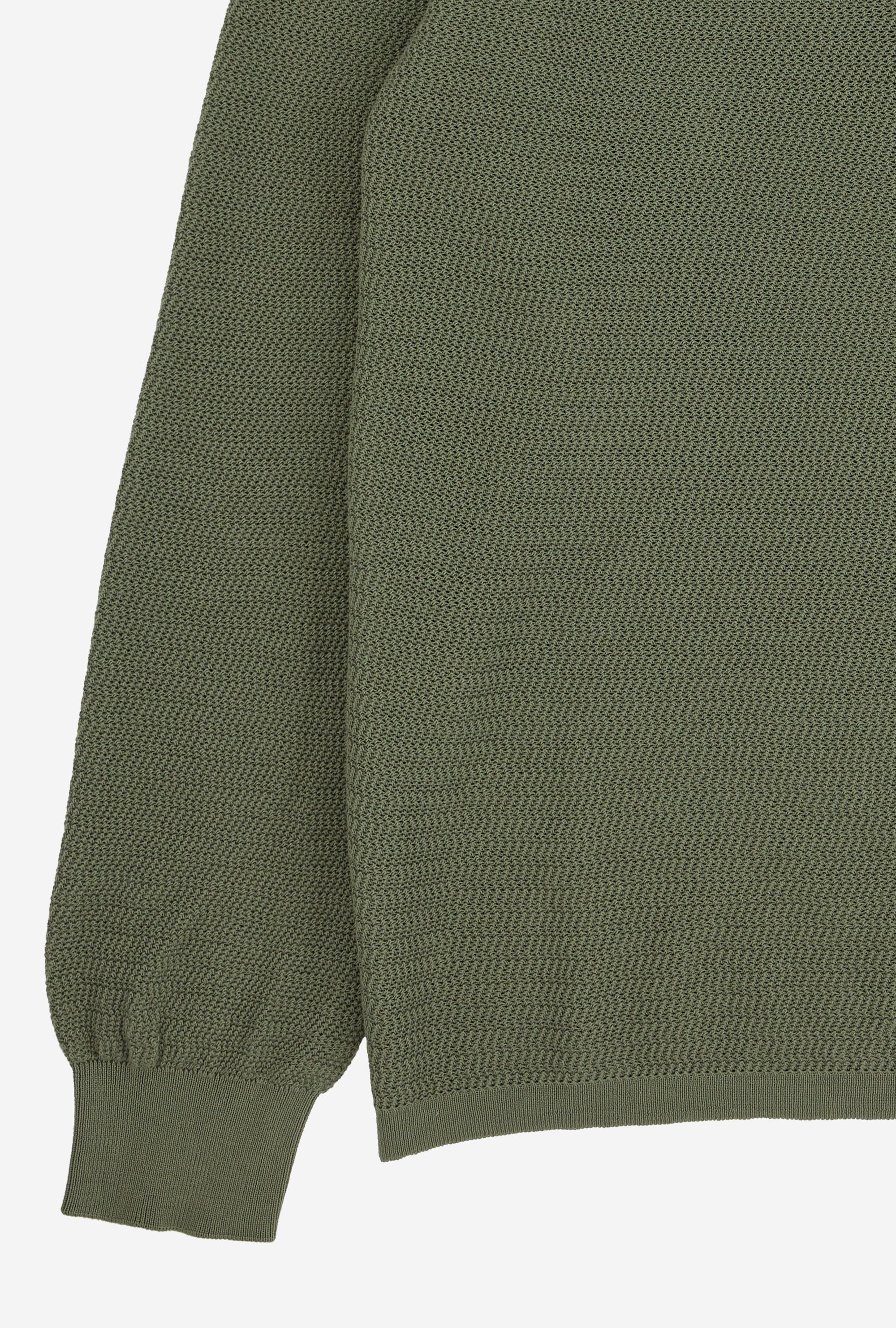 Zig Zag Polo Cotton Sage Green