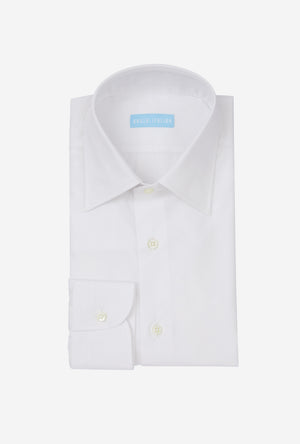 Point Collar Shirt Cotton Poplin White