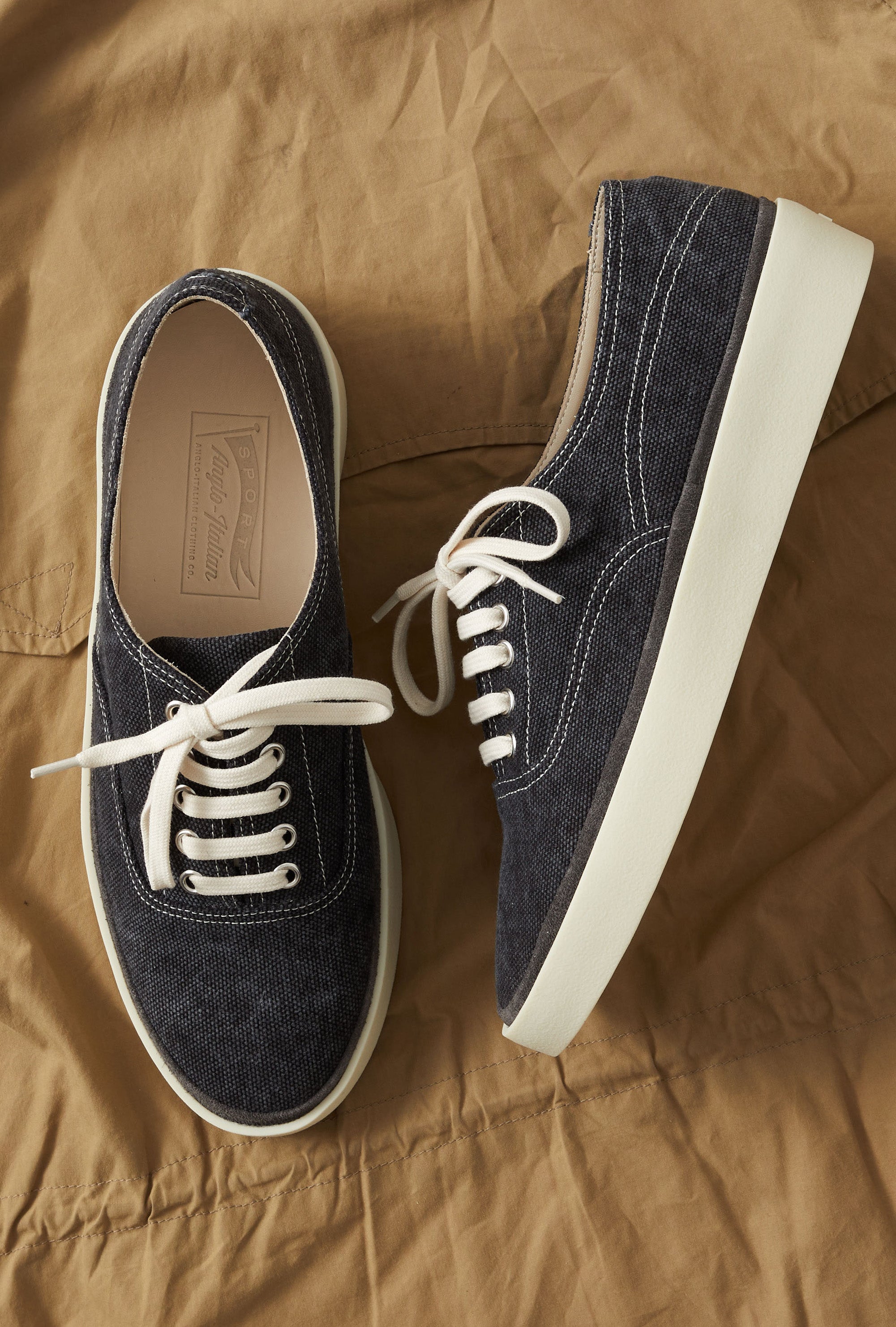 Deck Shoe Canvas Slate Grey