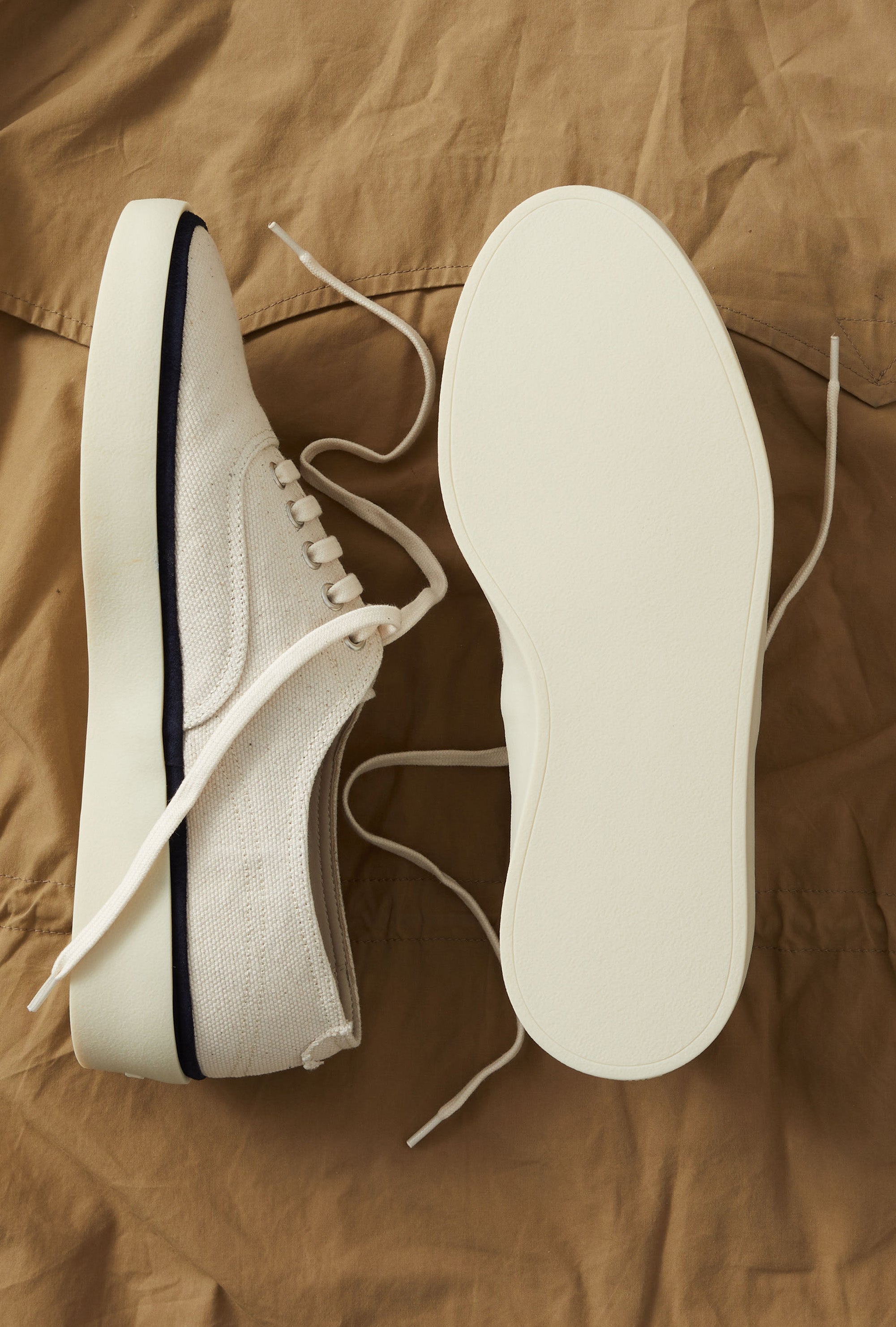 Deck Shoe Canvas Ecru