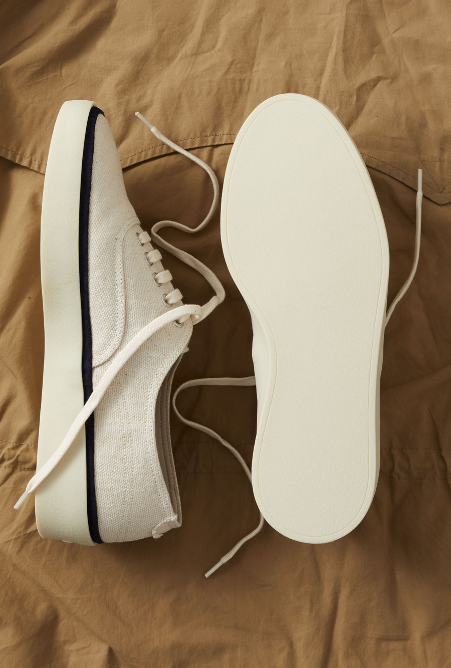 Deck Shoe Canvas Ecru