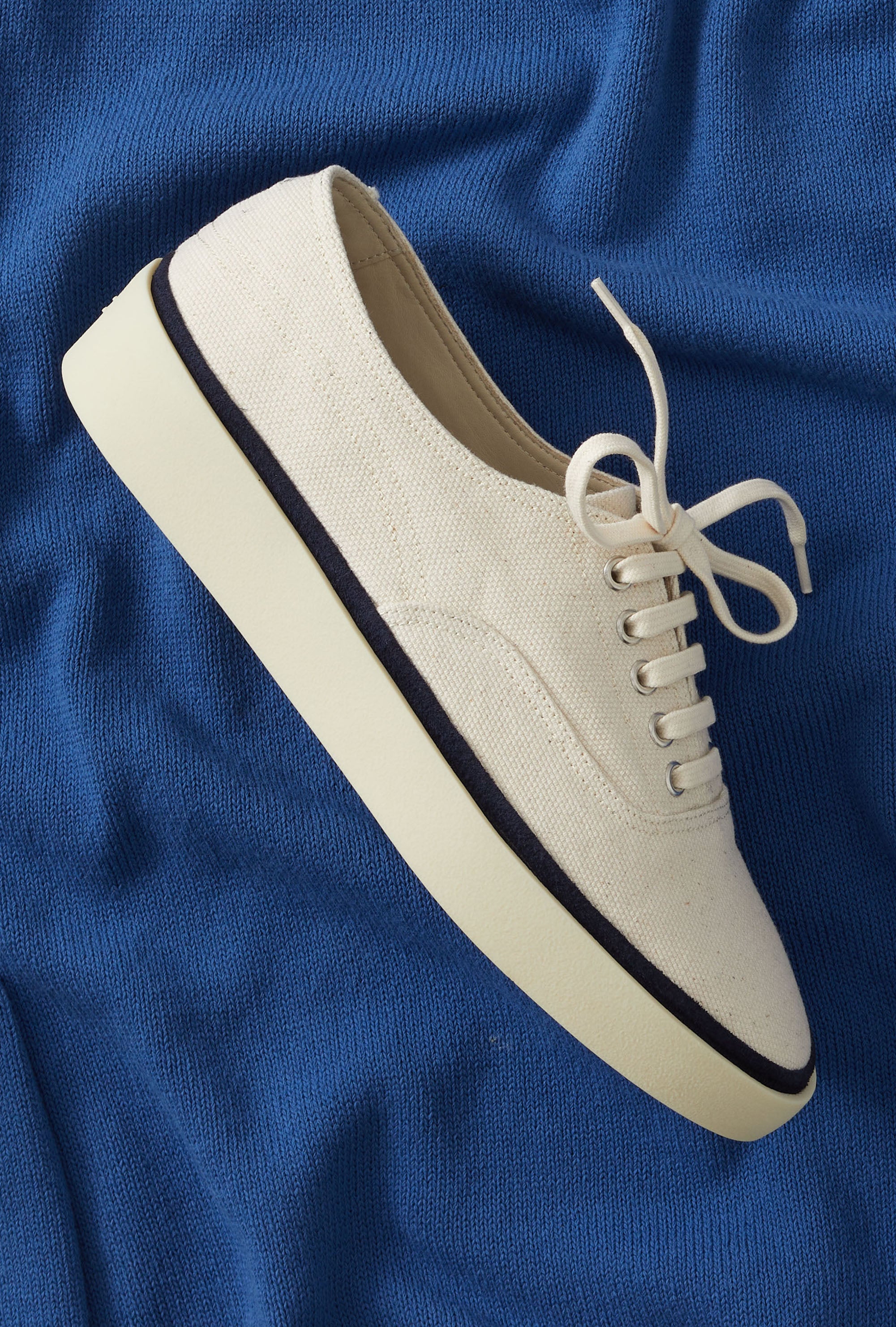 Deck Shoe Canvas Ecru