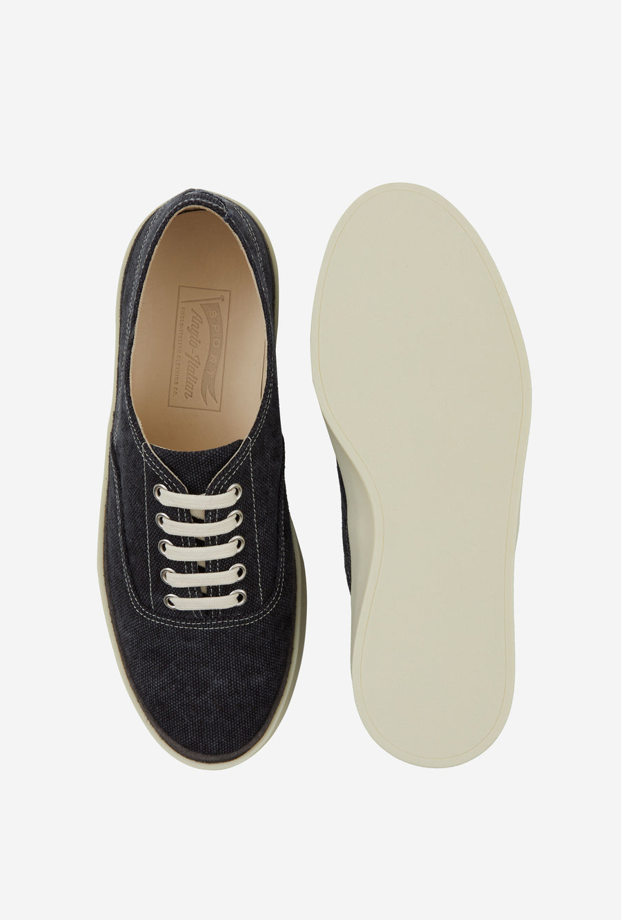 Deck Shoe Canvas Slate Grey
