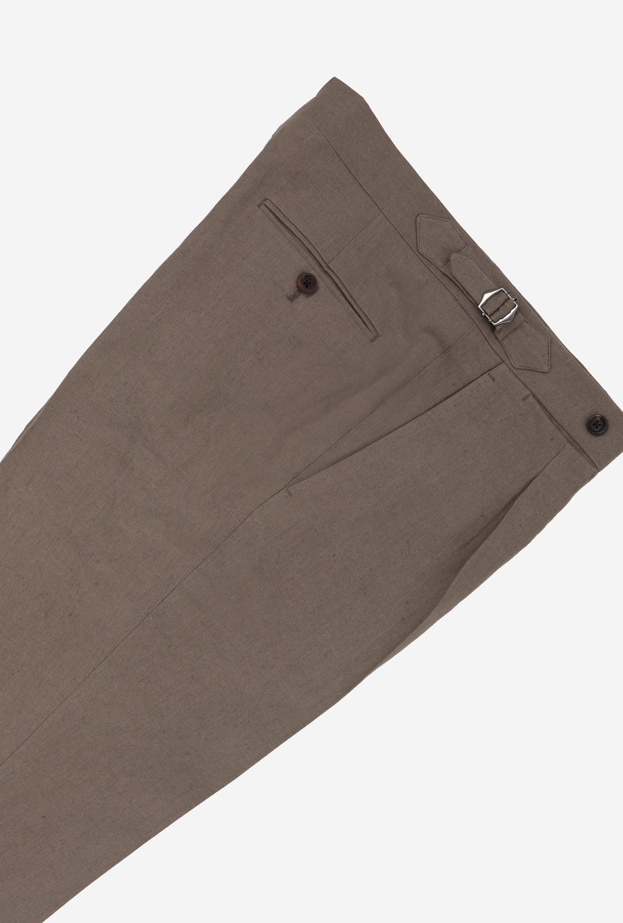 Tailored Trouser Washed Linen Taupe