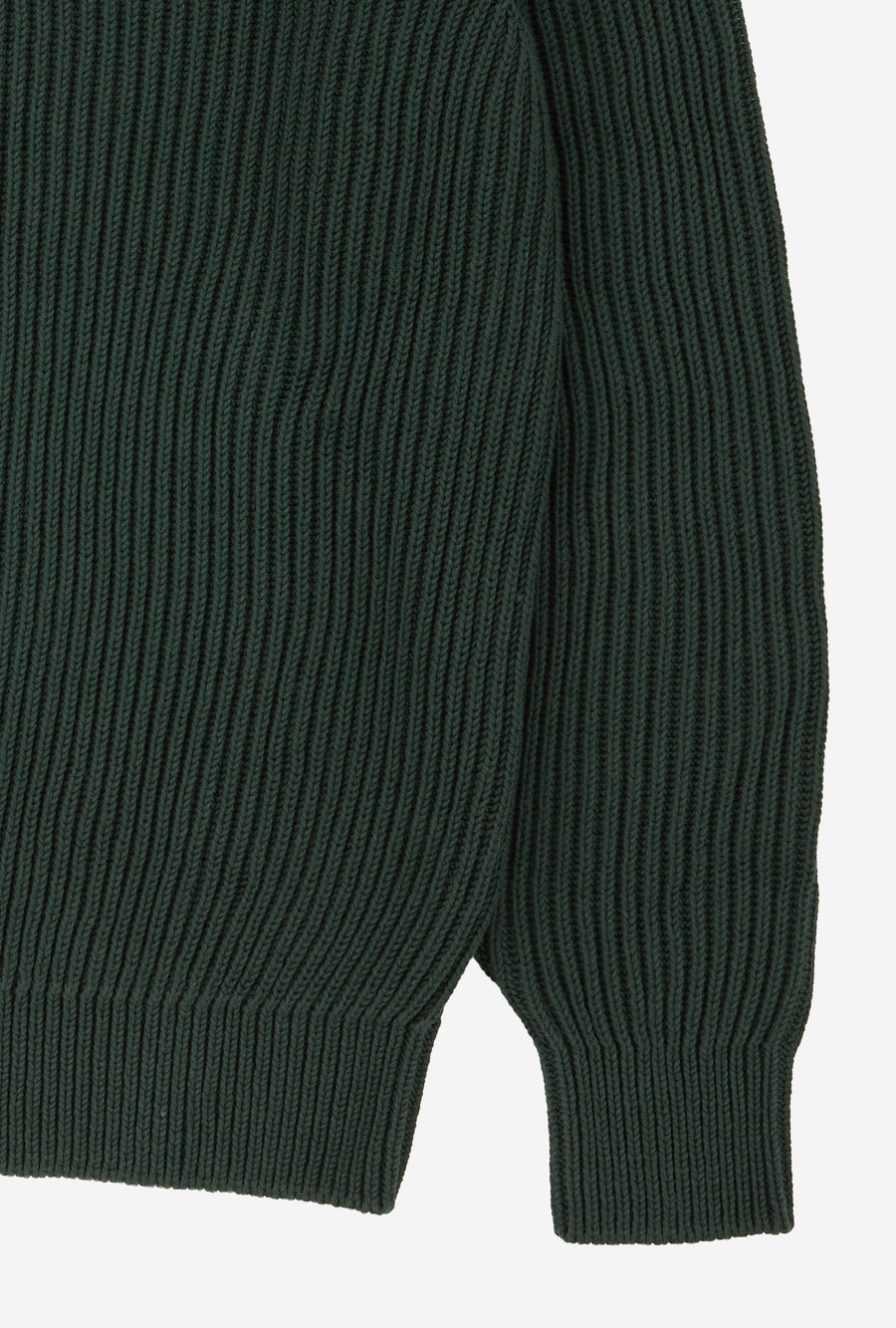 Stromboli Ribbed Cotton Wool Pine Green