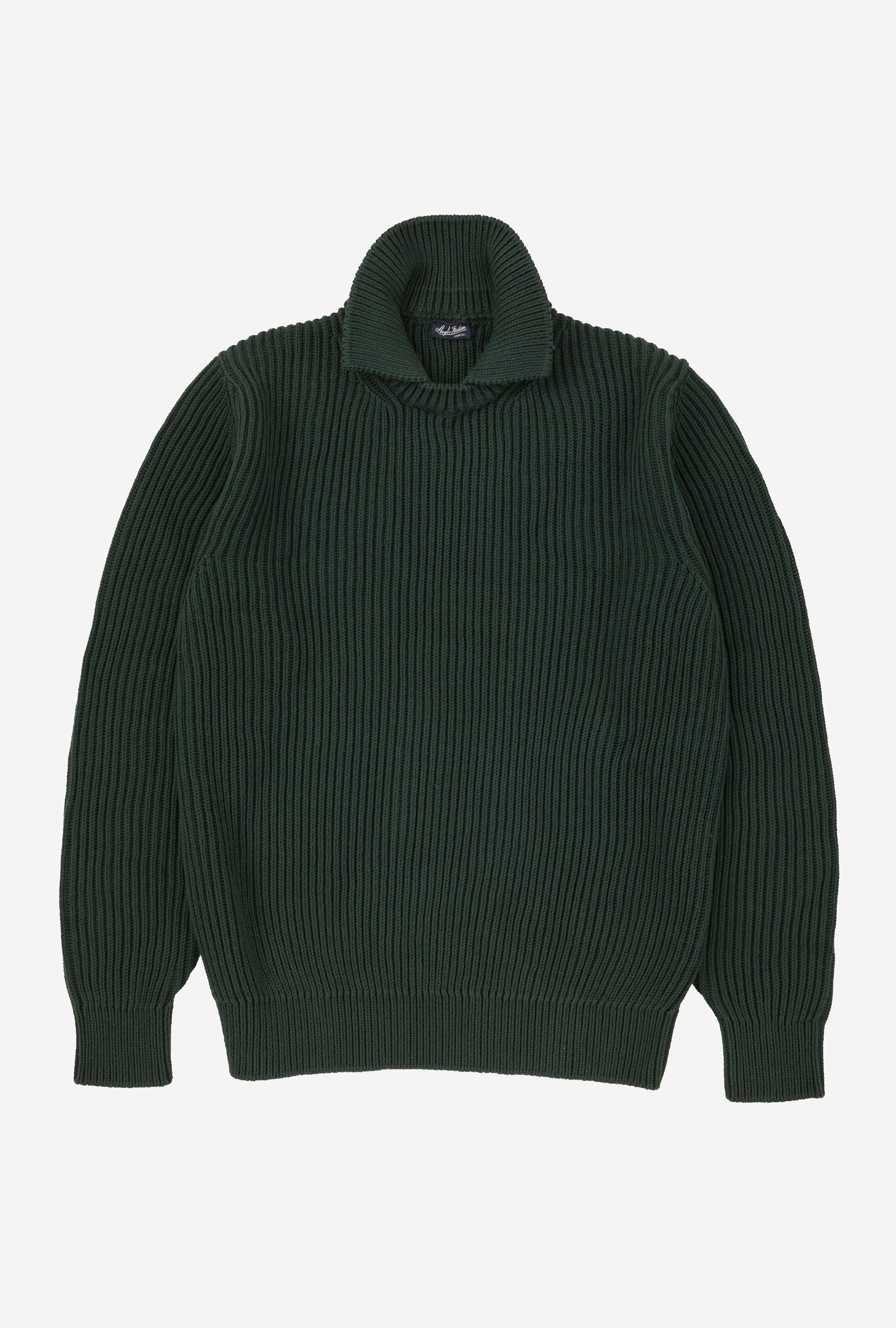 Stromboli Ribbed Cotton Wool Pine Green