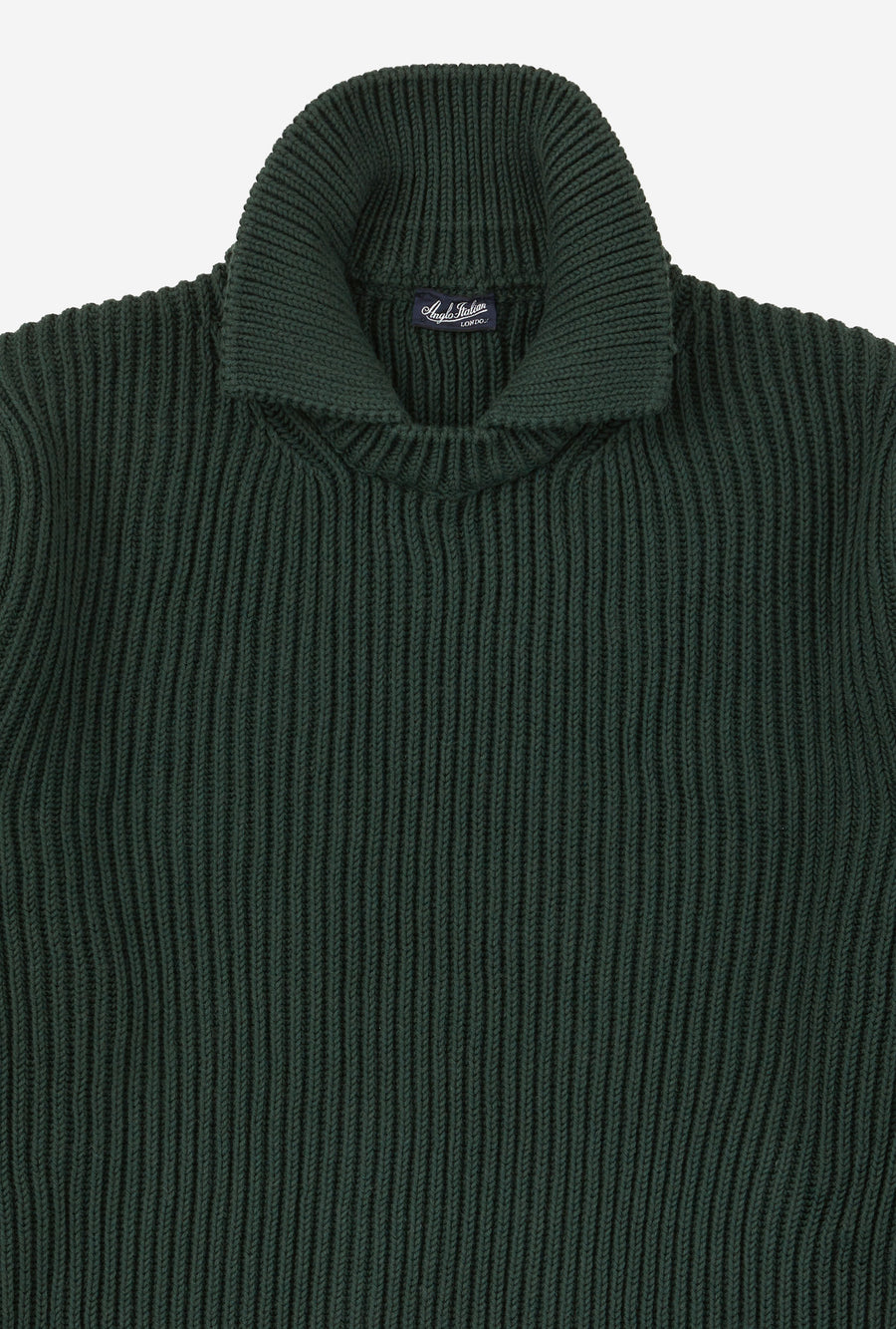 Stromboli Ribbed Cotton Wool Pine Green