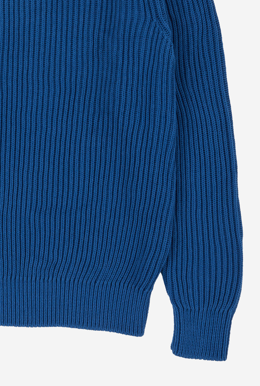 Stromboli Ribbed Cotton Wool Cobalt Blue
