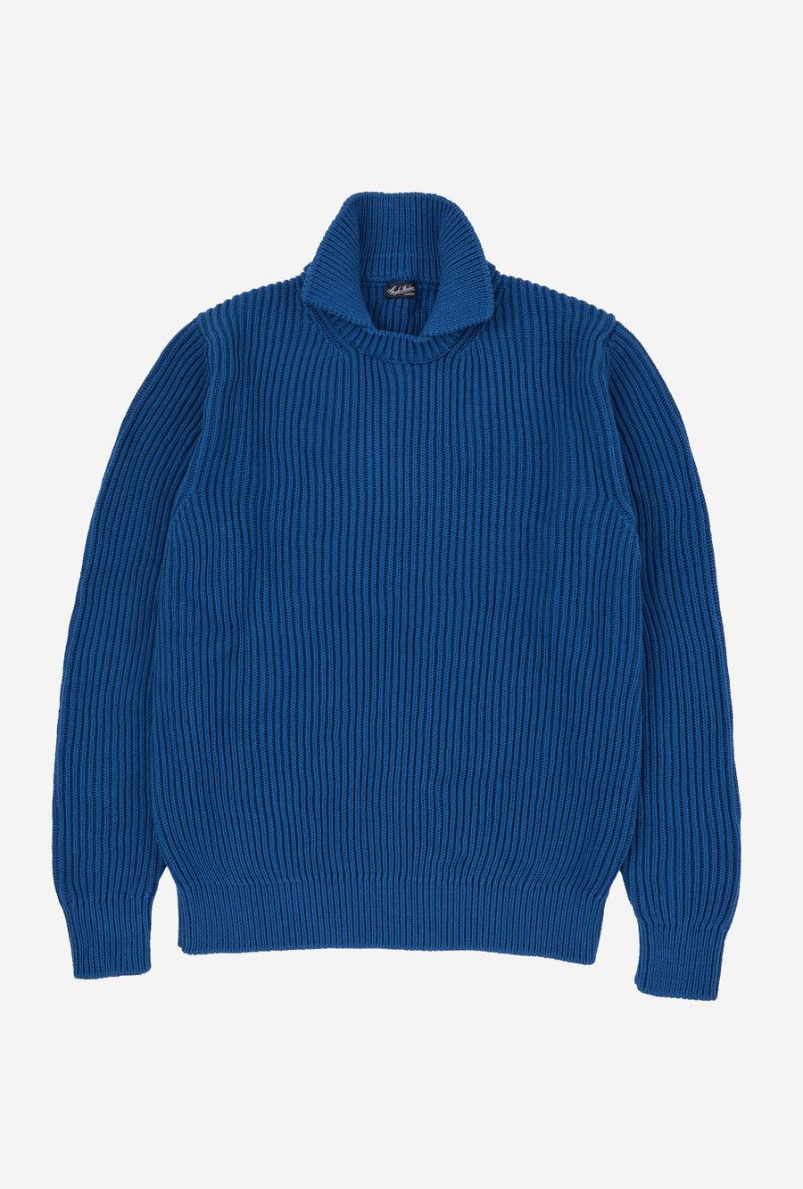 Stromboli Ribbed Cotton Wool Cobalt Blue