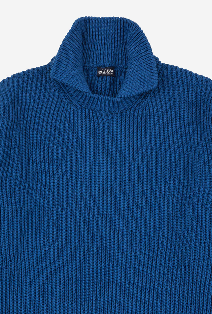 Stromboli Ribbed Cotton Wool Cobalt Blue