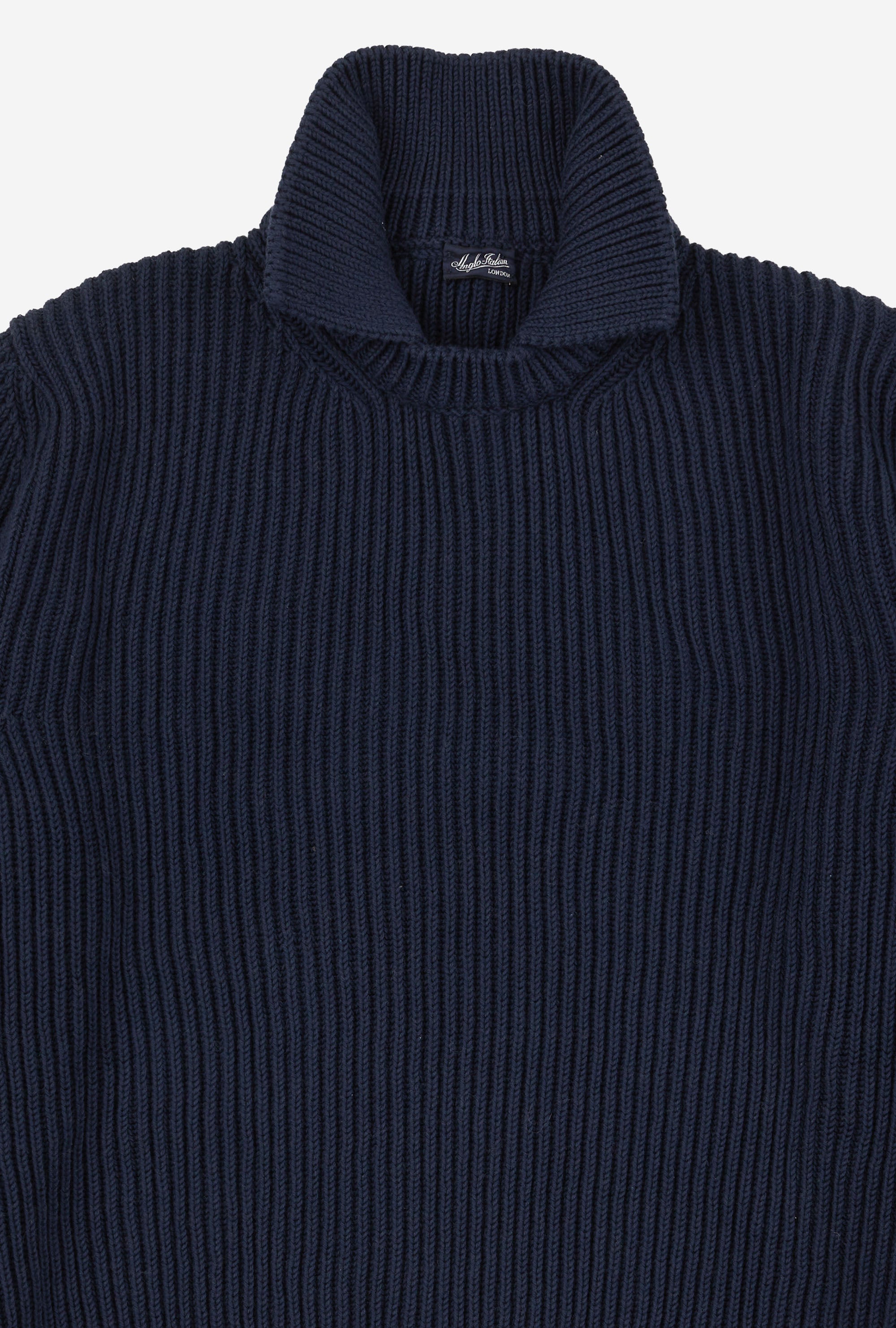 Stromboli Ribbed Cotton Wool Navy