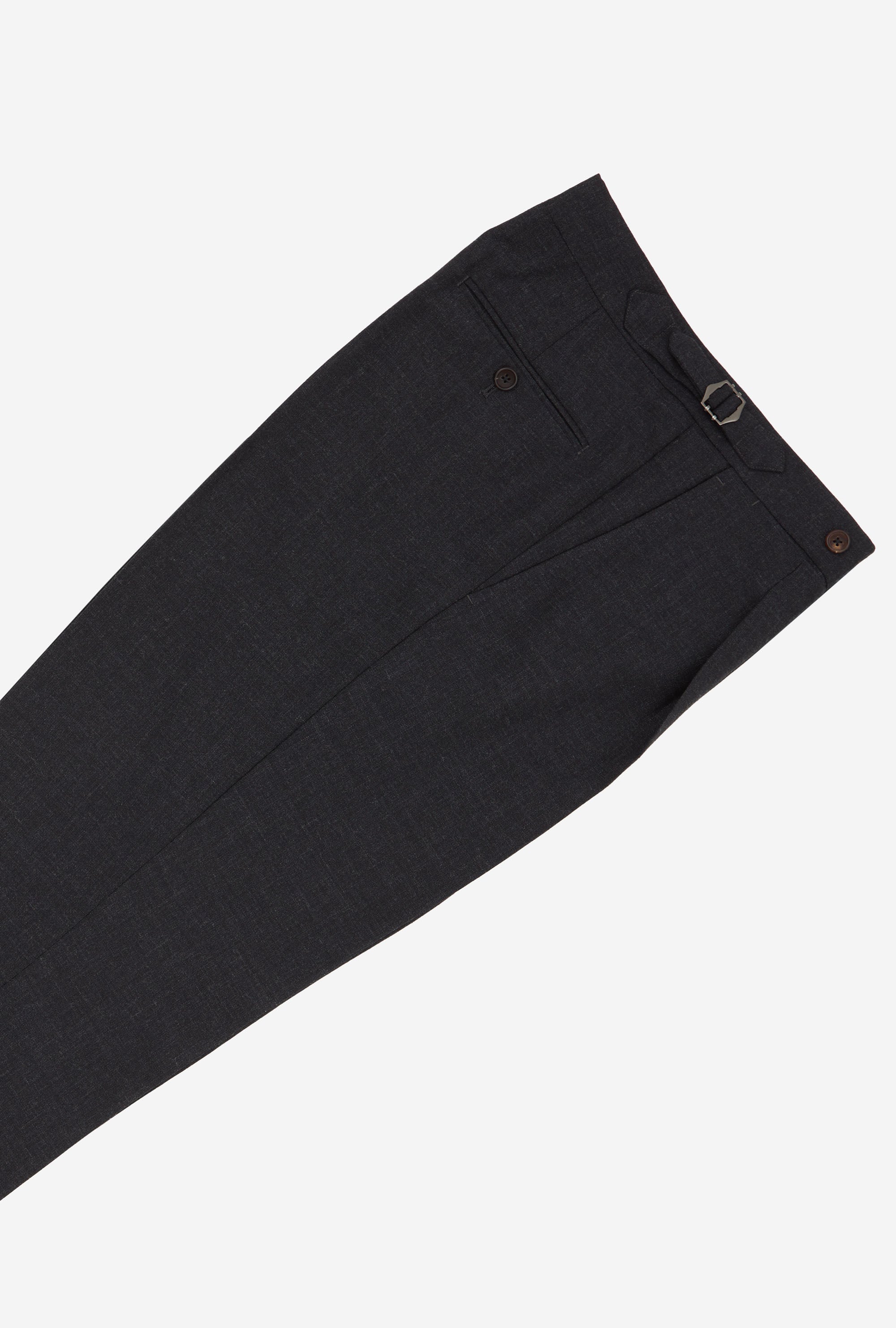 Tailored Trouser High-Twist Wool Charcoal