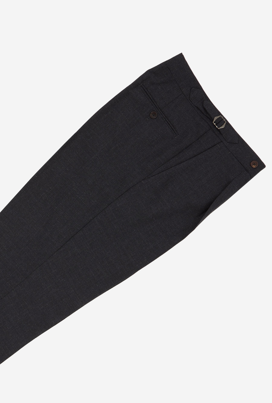 Tailored Trouser High-Twist Wool Charcoal