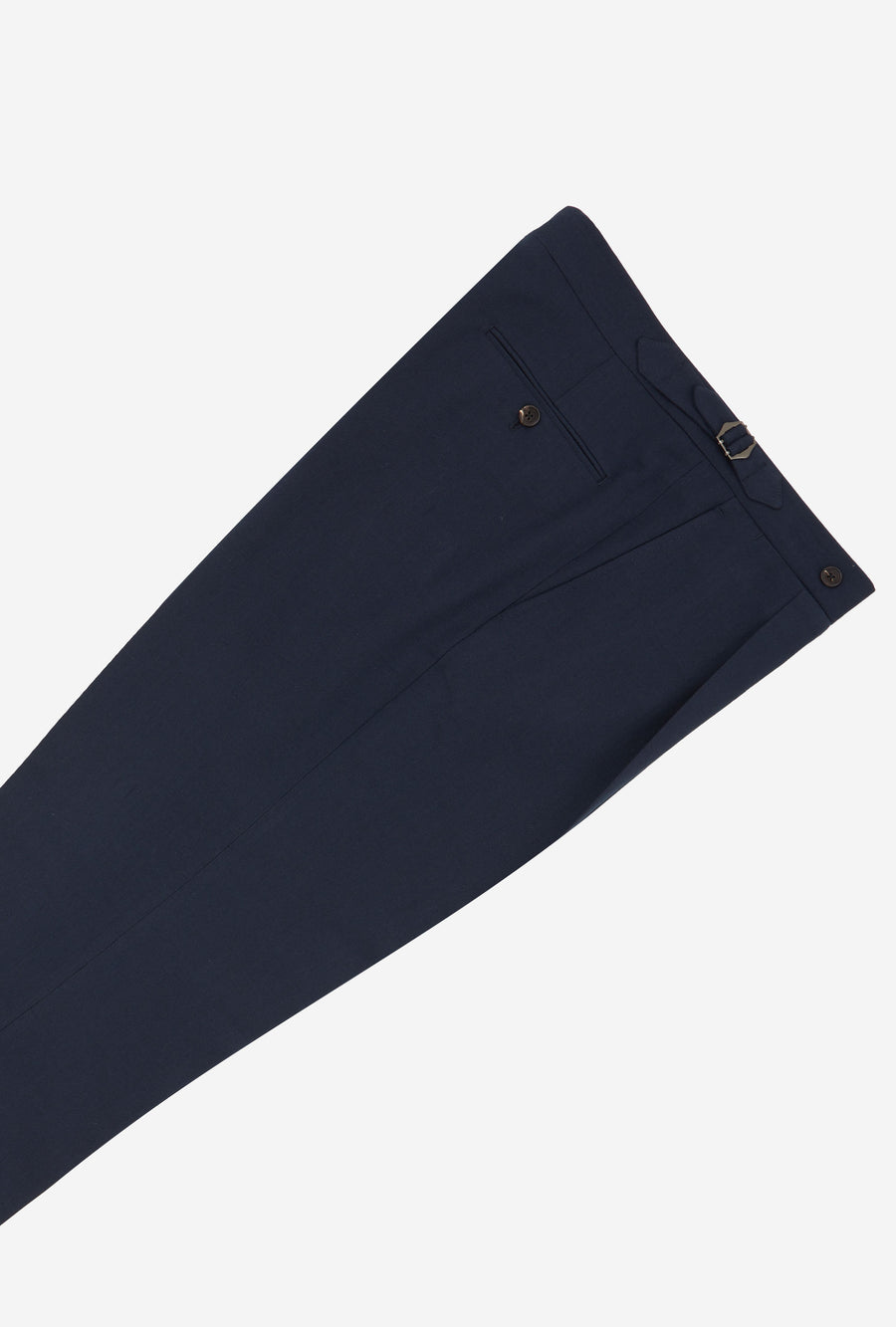 Suit Single Breasted Wool Cotton Navy