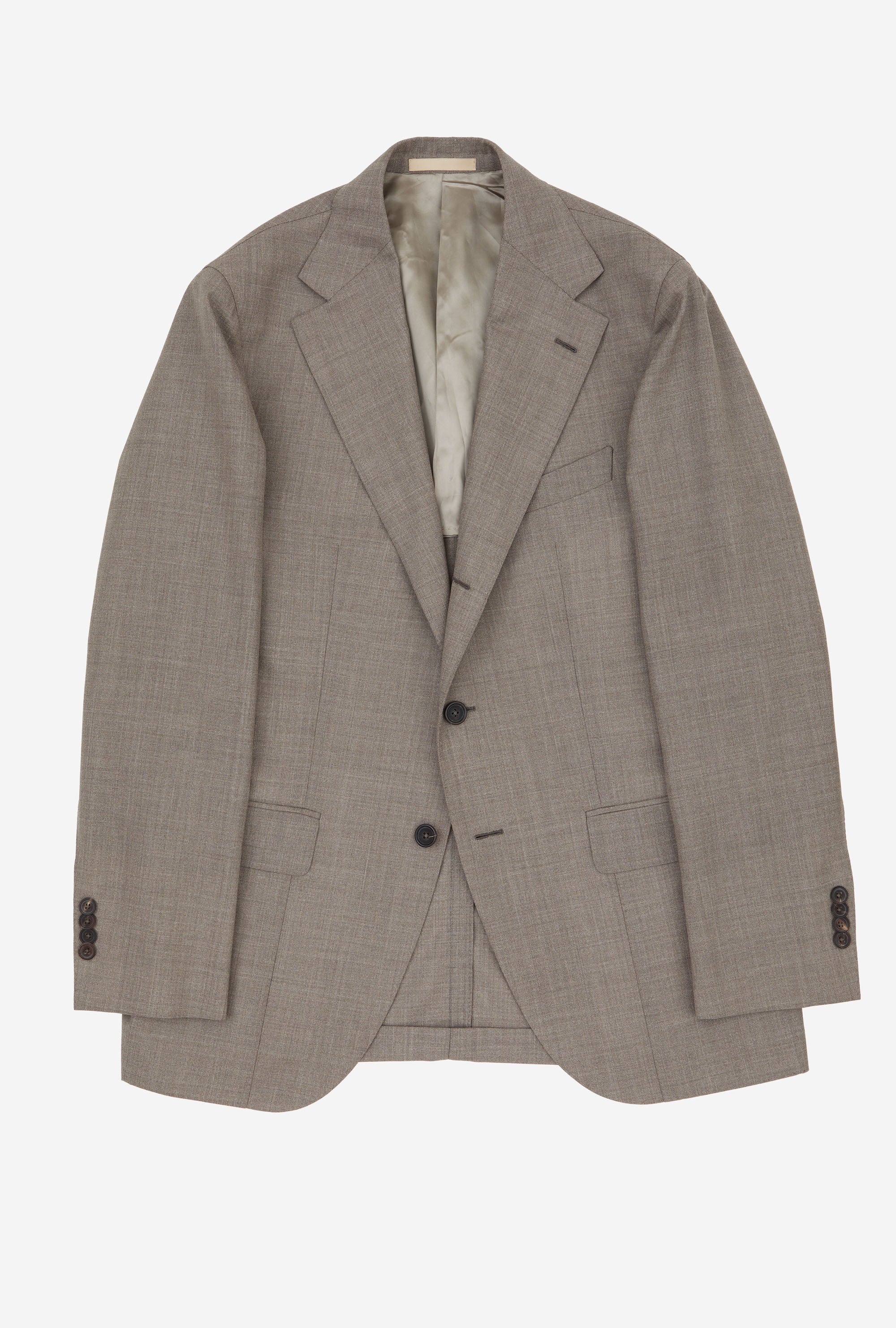 Suit Single Breasted Beige Twisted Wool-Mohair