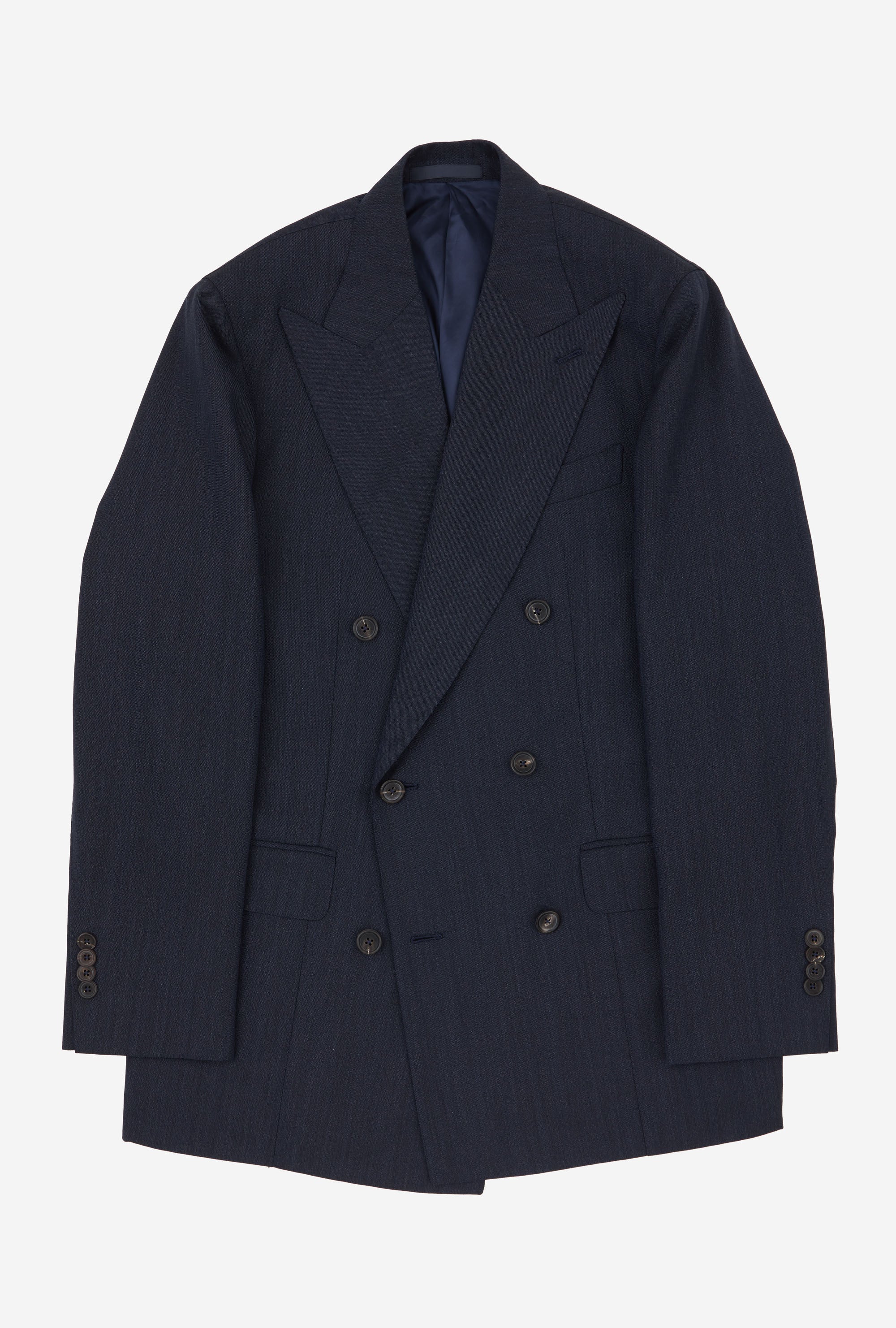 Suit Double Breasted Twisted Wool-Mohair Airforce Blue