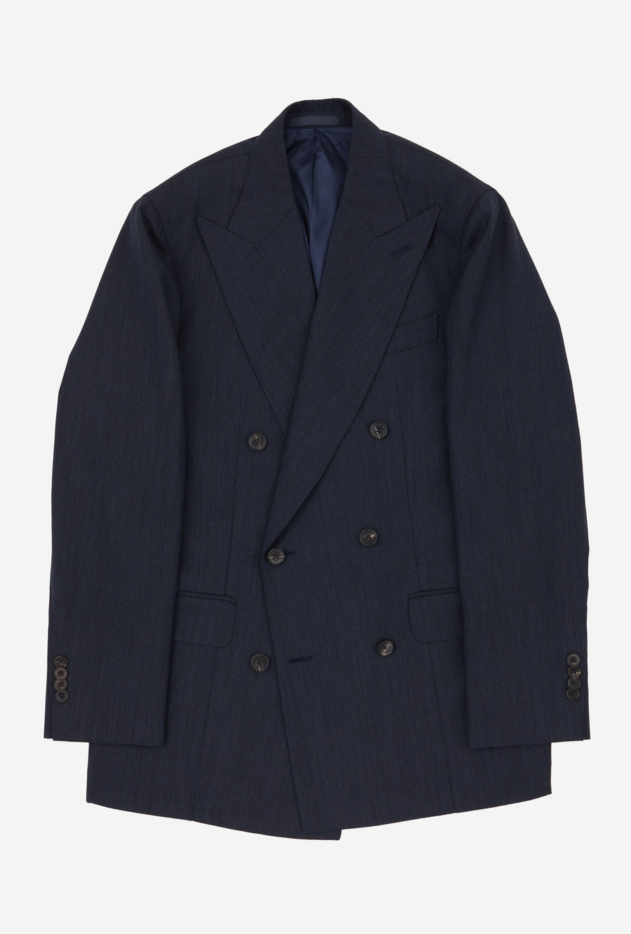 Suit Double Breasted Twisted Wool-Mohair Airforce Blue
