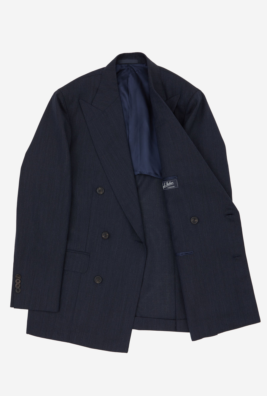 Suit Double Breasted Twisted Wool-Mohair Airforce Blue