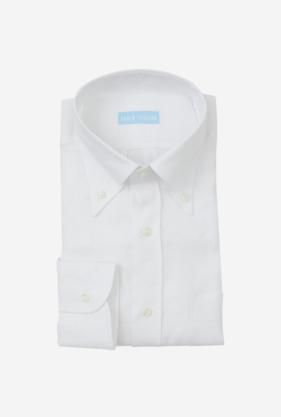 Button Down Linen Shirt White