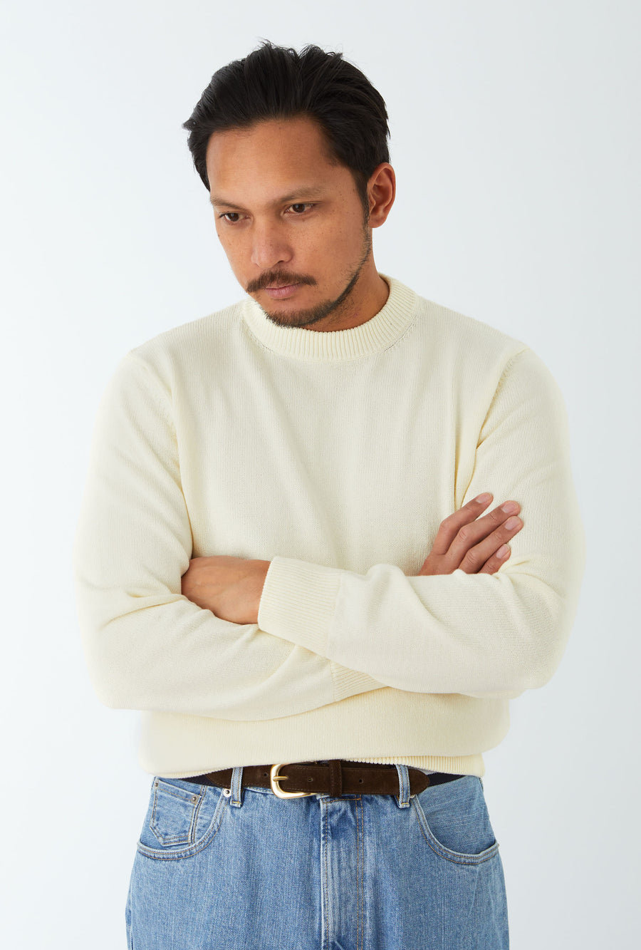 Crewneck Cotton Cream