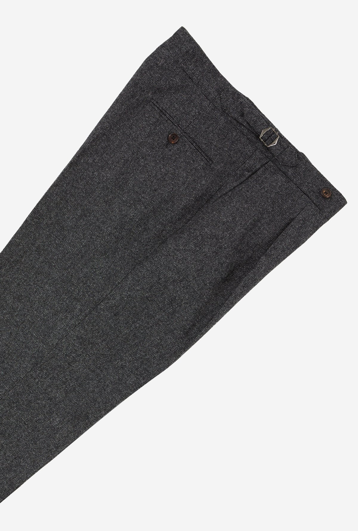 Suit Double Breasted Charcoal Nailhead Flannel