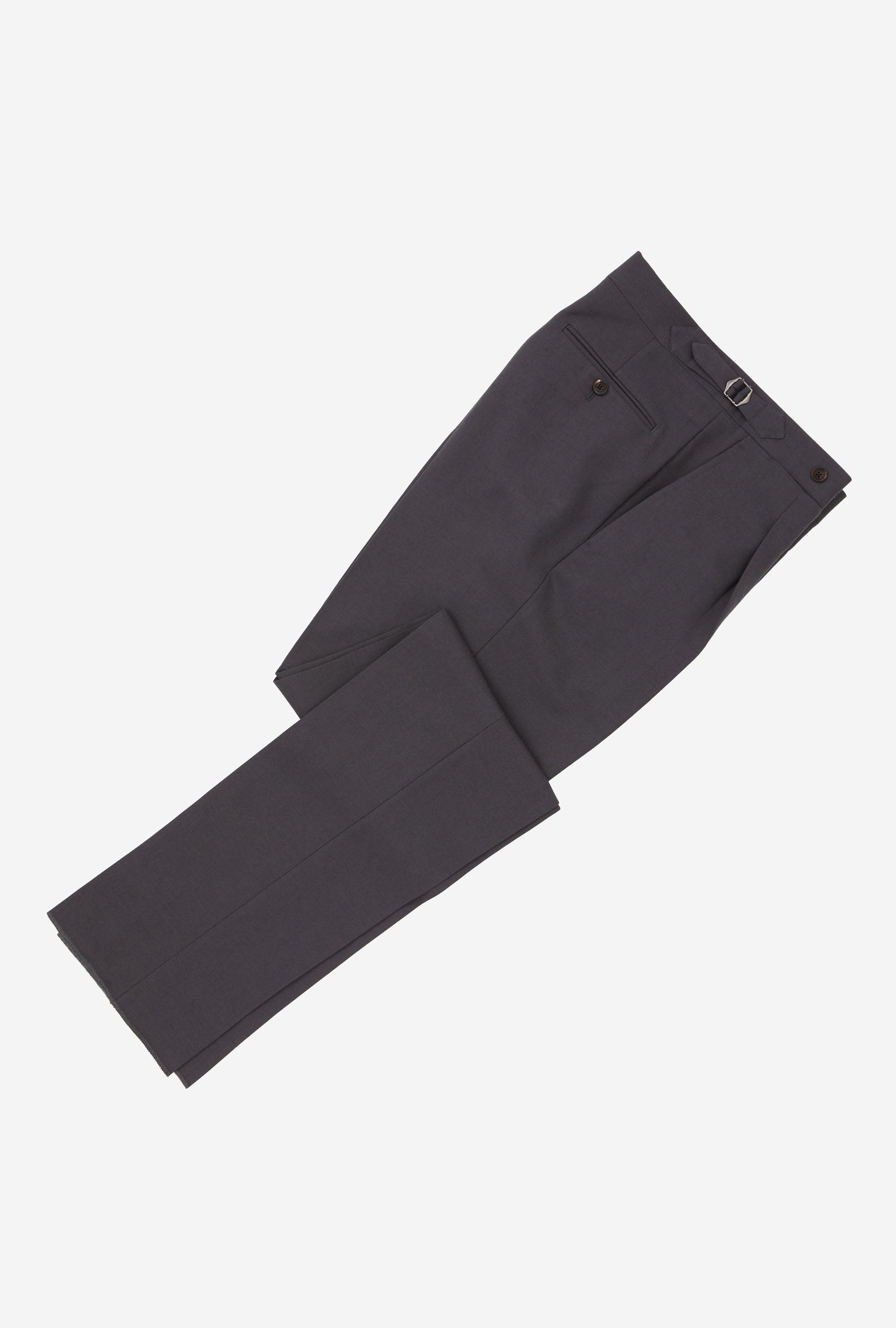 Suit Single Breasted Wool Cotton Grey