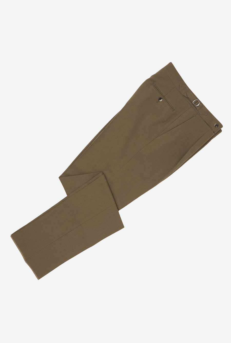 Suit Double Breasted Wool Cotton Khaki