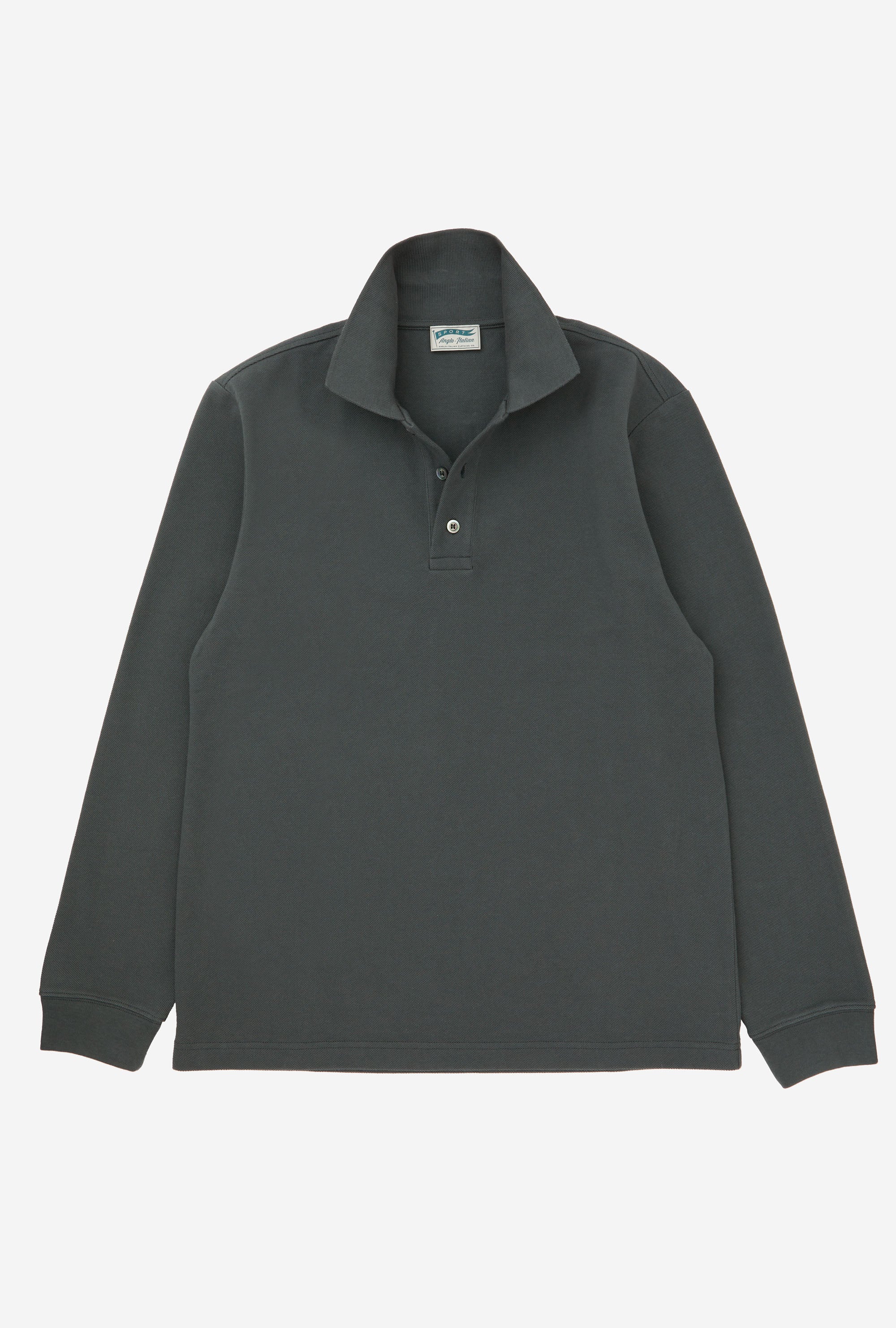 Polo Shirt Long Sleeve Forest