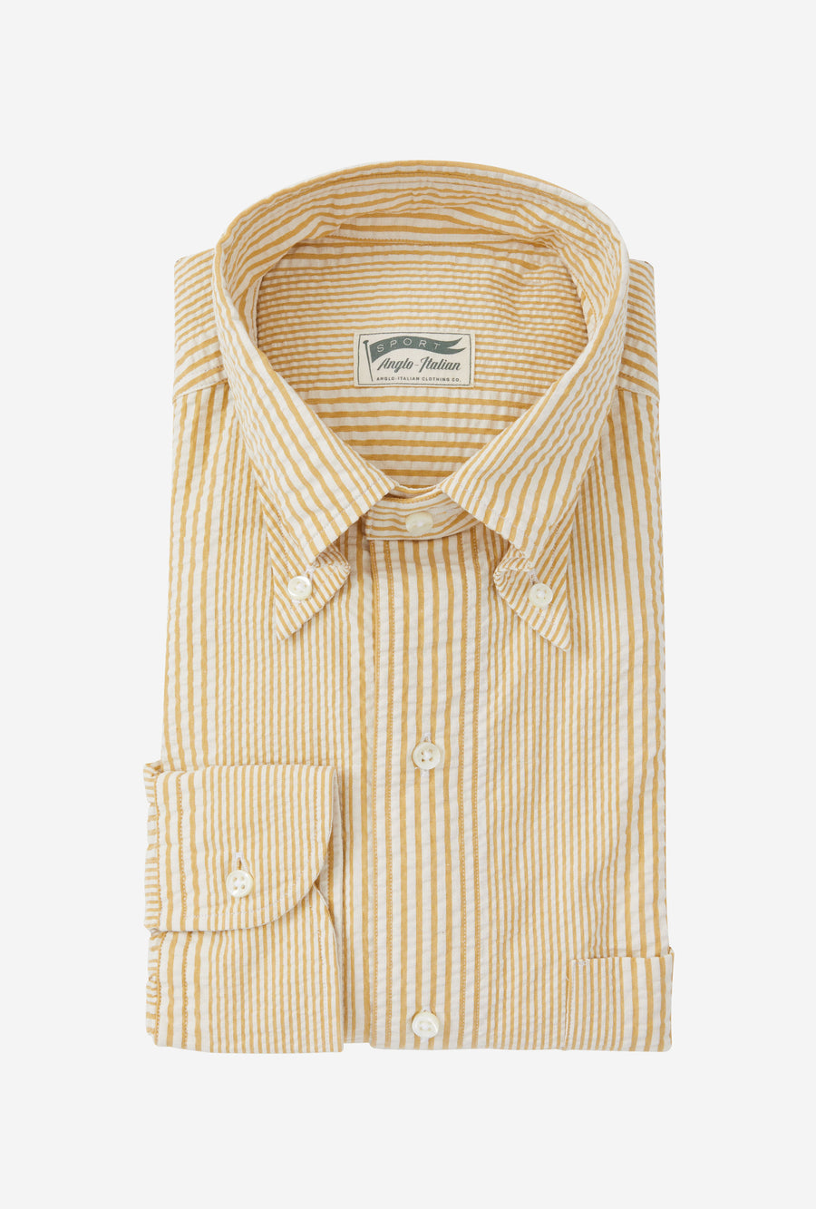 Grande Shirt Seersucker Sunflower Stripe