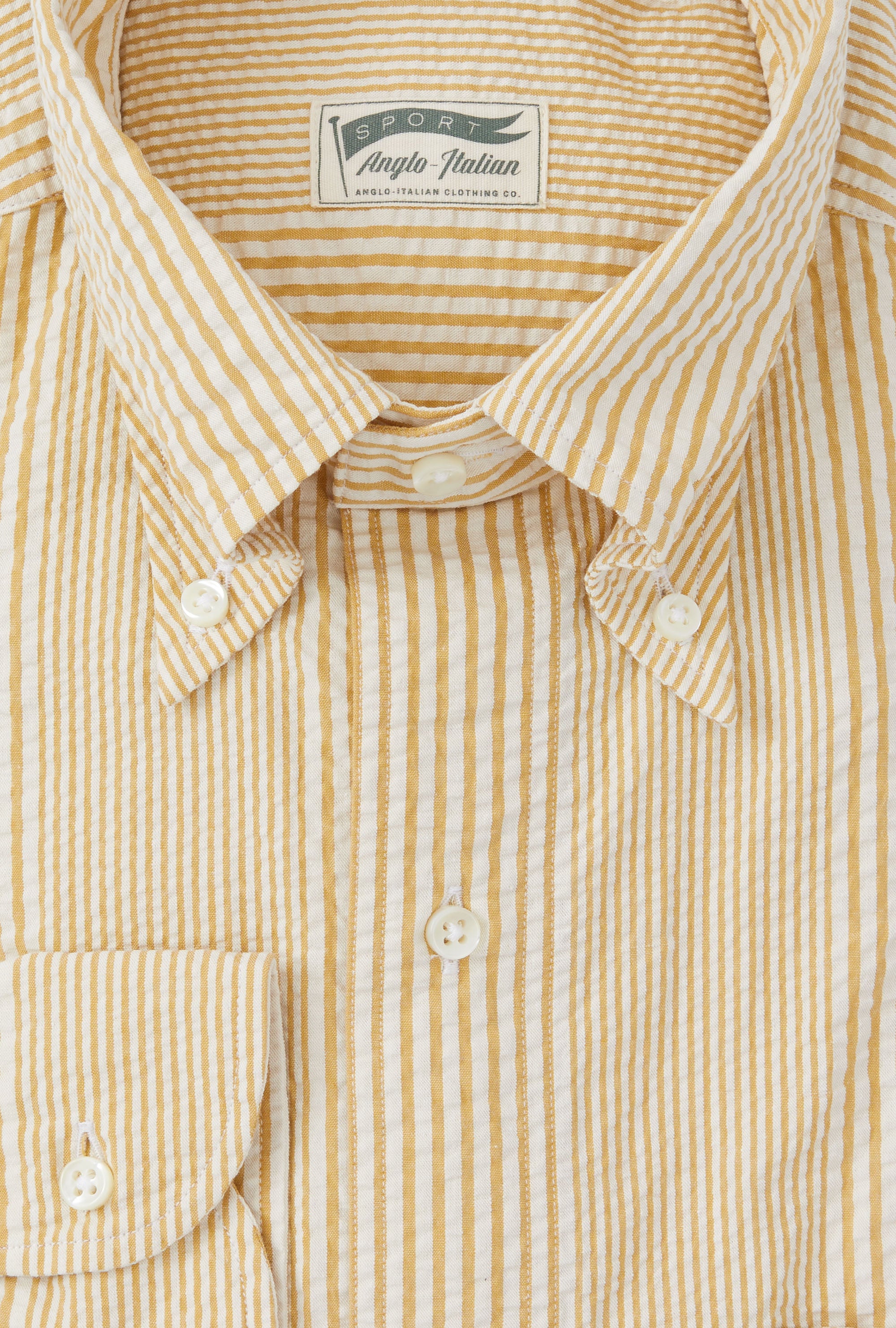 Grande Shirt Seersucker Sunflower Stripe