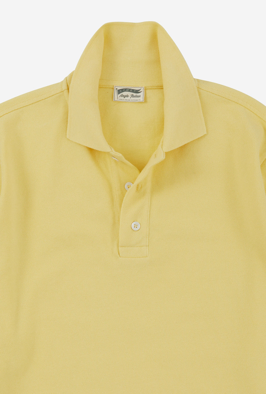 Polo Shirt Long Sleeve Lemon