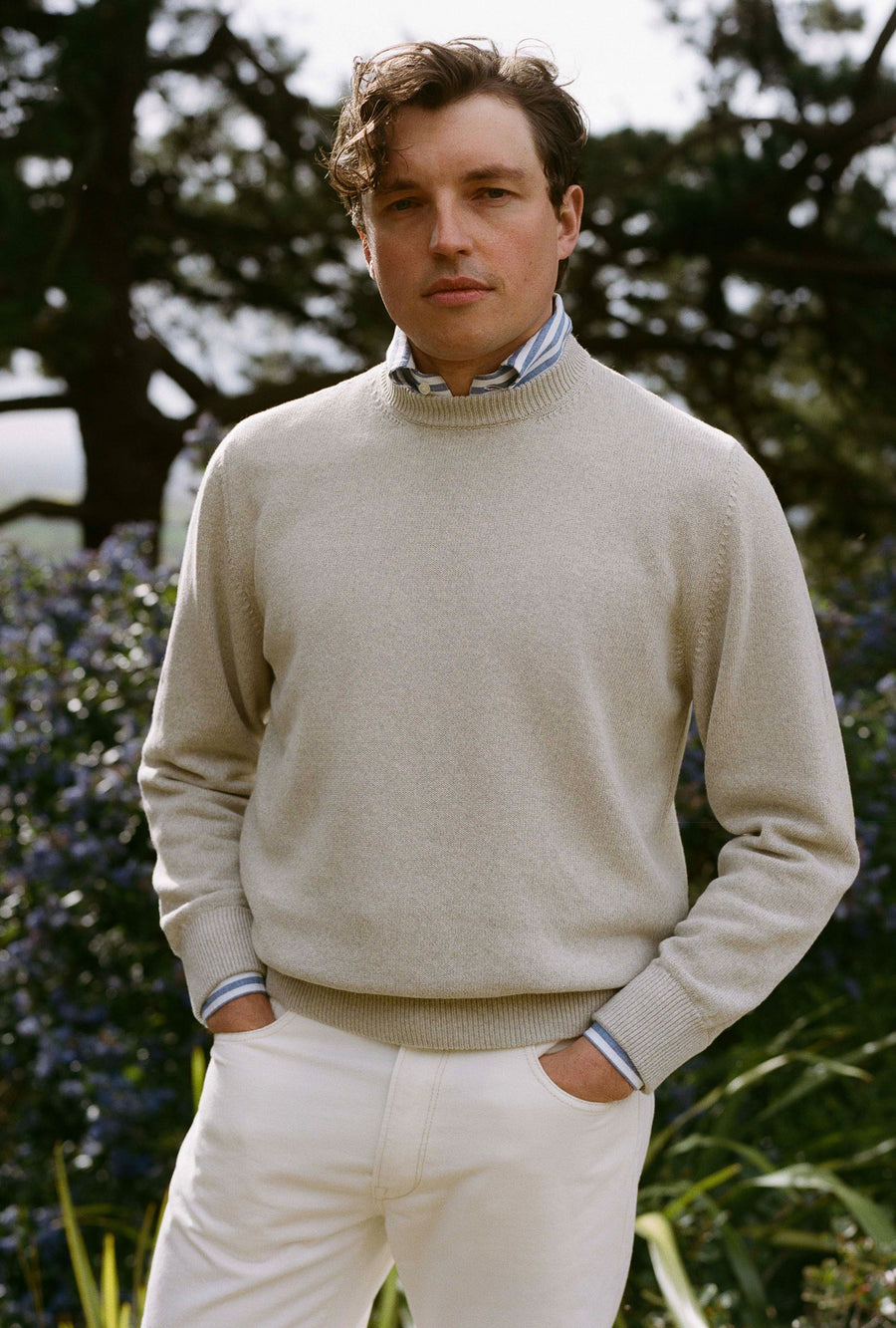 Crewneck Cotton Stone